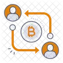 Peer-to-peer transaction  Icon
