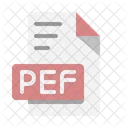 PEF Datei Technologie Datei Symbol