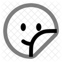 Sonrisa de pegatina  Icono