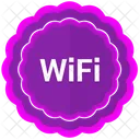 Etiqueta Wifi Internet Icono