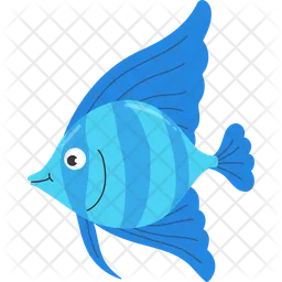 Peixe azul  Ícone