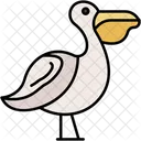 Pelicano Pico Costero Icono