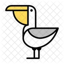 Pelicano Pajaro Pajaro Del Oceano Icono