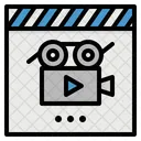 Pelicula Monitor Asiento Icono