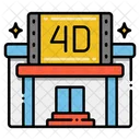 Pelicula 4 D Cine 4 D Pelicula 4 D Icono