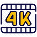 K Pelicula Formato Icon