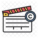 Derechos De Autor De Peliculas Claqueta Derechos De Autor Icon