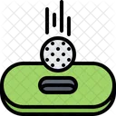 Agujero de vuelo de la pelota de golf  Icono