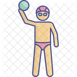 Pelota de natación  Icono