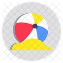 Pelota De Playa Herramienta Deportiva Equipamiento Deportivo Icono