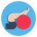 Pelota De Fitness Pelota De Yoga Pelota De Ejercicio Icono