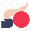 Pelota De Fitness Pelota De Yoga Pelota De Ejercicio Icono