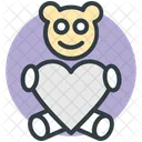 Teddy Corazon Signo Icono