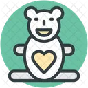 Teddy Corazon Signo Icono