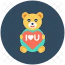 Teddy Corazon Signo Icono