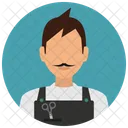 Peluqueria Hombre Avatar Icono