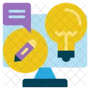 Pen Bulb Online Icon