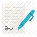Pen Sign Contract Icon