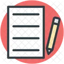 Pen Writing Content Icon
