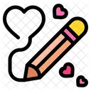 Pen Draw Heart Drawing Icon