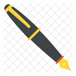 Pen Icon of Flat style - Available in SVG, PNG, EPS, AI & Icon fonts