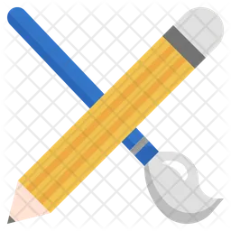 Pen And Brush  Icon