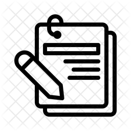 펜과 종이  아이콘