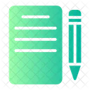 Pen And Paper Pdf Edit Icon