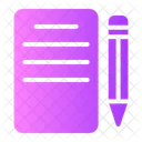 Pen And Paper Pdf Edit Icon