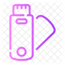 Pen Drive Journalist Storage Icon
