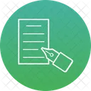 Pen Writing Content Writing Icon