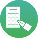 Pen Writing Content Writing Icon