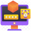 3 D Printing Pen Nib 3 D Icon