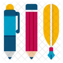 Pen Pencil Feather Pen Pencil Icon