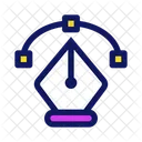 Pen Tool Calligraphy Graphic Design Icon