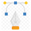 Pen Tool Cursor Curve Icon