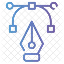 Pen Tool Cursor Curve Icon