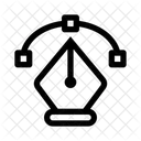 Pen Tool Calligraphy Graphic Design Icon