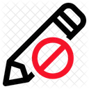 Pencil Stop Banned Icon