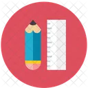 Pencil Ruler Streamline Kameleon Icon