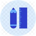 Pencil Ruler Streamline Kameleon Icon