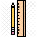 Pencil Ruler Tool Icon