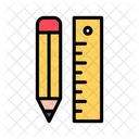 Pencil Ruler Design Tools Icon