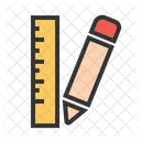 Pencil Ruler Scale Icon