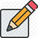 Pencil In Tick Icon