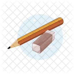 Pencil and eraser  Icon