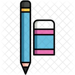 Pencil And Eraser  Icon