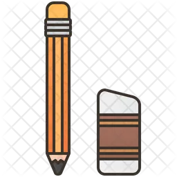 Pencil And Eraser  Icon