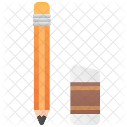 Pencil And Eraser  Icon