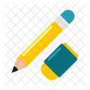Pencil and eraser  Icon